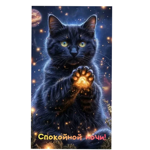 🐱 Стикер «Спасибо» для Telegram