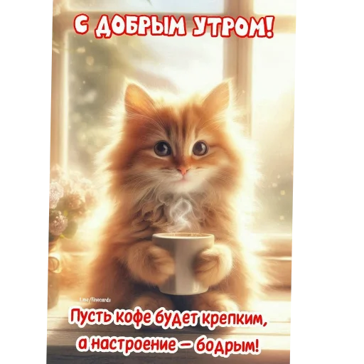 🐱 Стикер «Спасибо» для Telegram