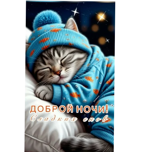 🐱 Стикер «Спасибо» для Telegram