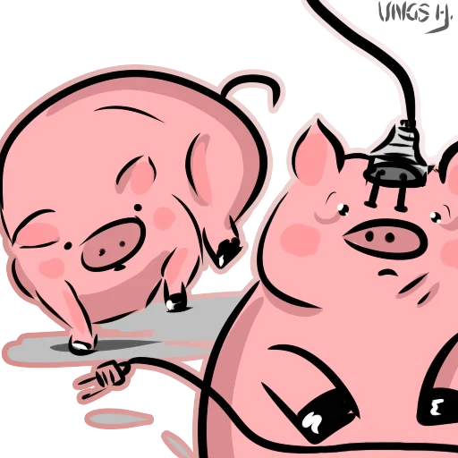 🐽 Стикер «ПРОСРАНСТВЕННАЯ ГОВНОВАРКА» для Telegram