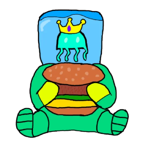 🍔 Стикер «Спаут» для Telegram