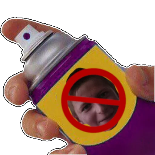 🚫 Стикер «spray» для Telegram
