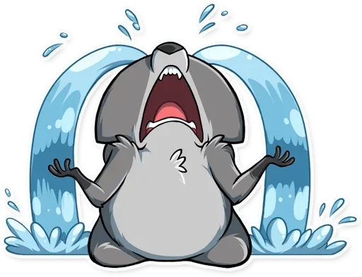 😭 Стикер «Твои стикеры —» для Telegram