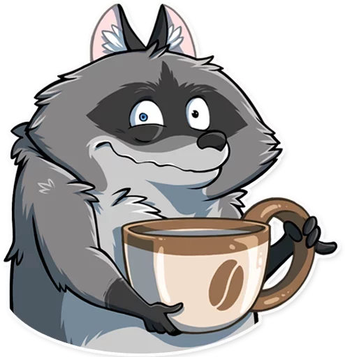 ☕ Стикер «Твои стикеры —» для Telegram