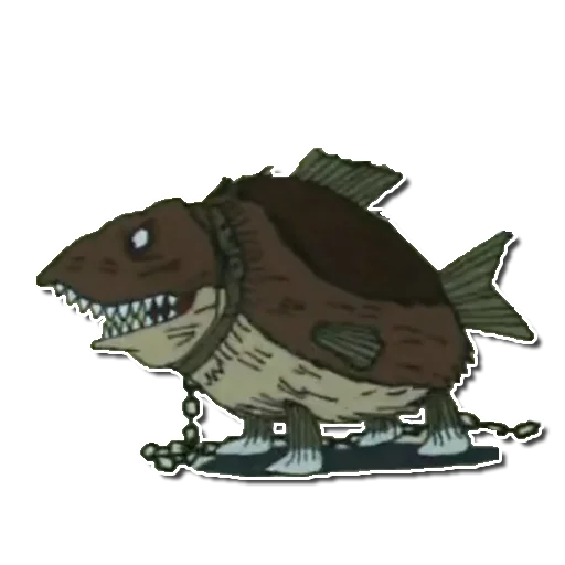 🦈 Стикер «Ух ты, говорящая рыба!» для Telegram
