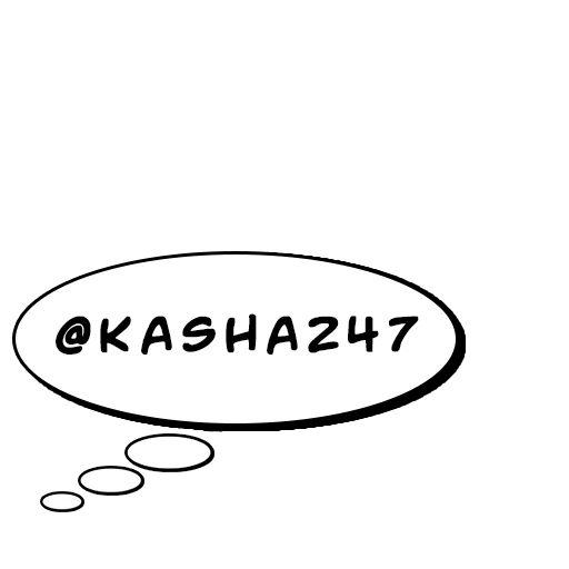 💭 Стикер «Комикс облачка» для Telegram