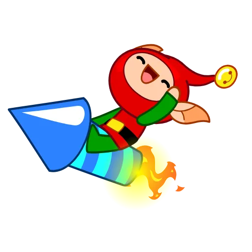 👋 Стикер «Speedy Elf» для Telegram