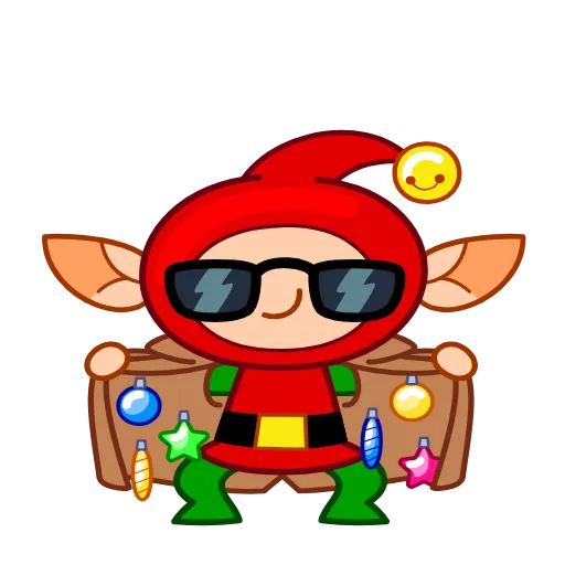 😎 Стикер «Speedy Elf» для Telegram