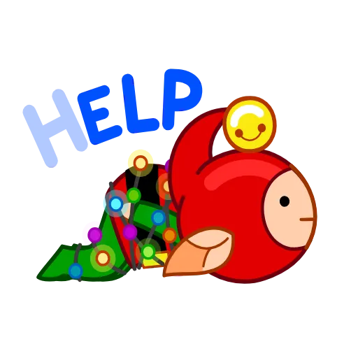 🙁 Стикер «Speedy Elf» для Telegram