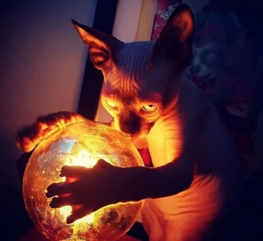 🧙‍♀️ Стикер «sphynx cat» для Telegram