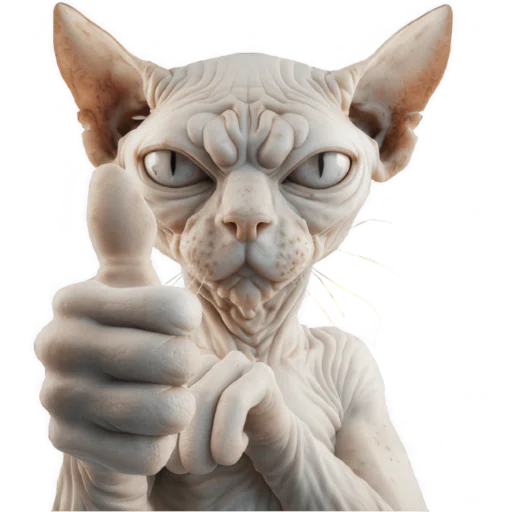 👍 Стикер «Кринжовый Сфинкс» для Telegram