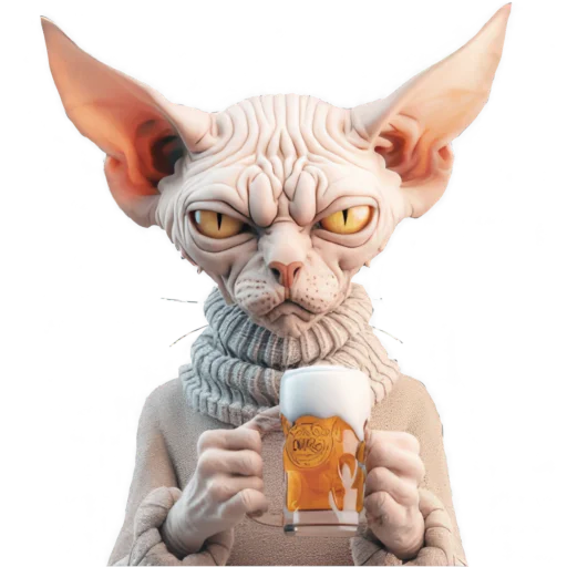 🍺 Стикер «Кринжовый Сфинкс» для Telegram