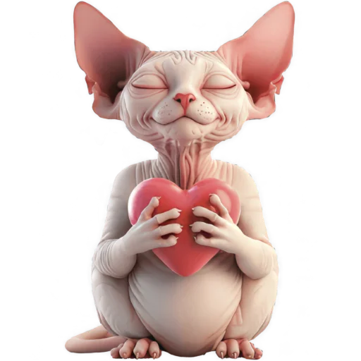 ❤️ Стикер «Кринжовый Сфинкс» для Telegram