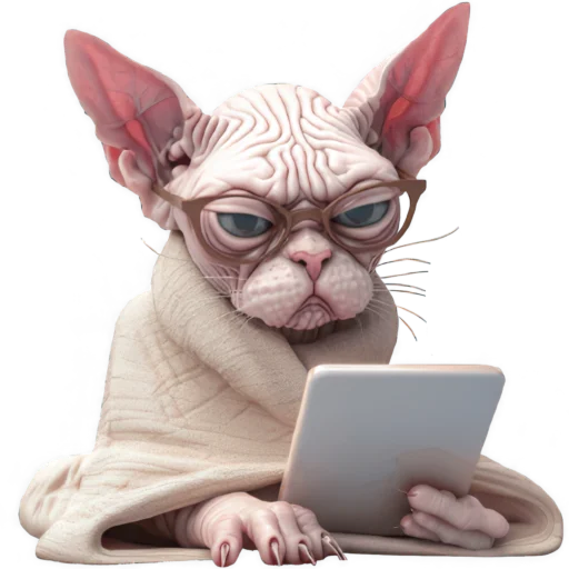 🤓 Стикер «Кринжовый Сфинкс» для Telegram