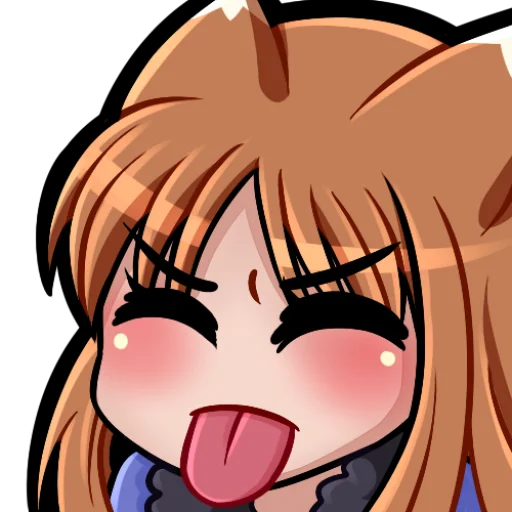 😝 Стикер «Holo, Холо» для Telegram
