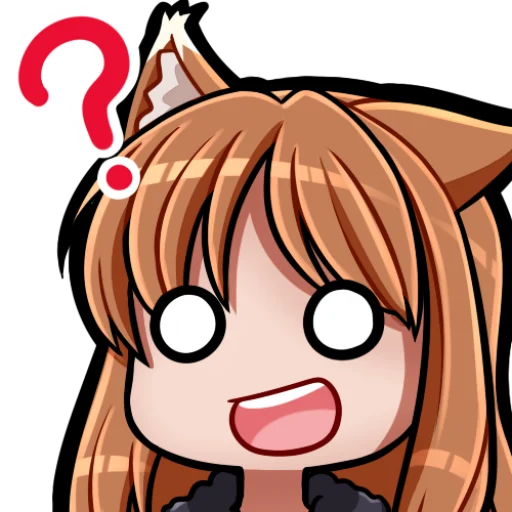 ❓ Стикер «Holo, Холо» для Telegram