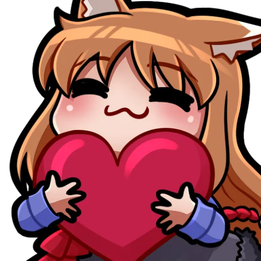 ❤️ Стикер «Holo, Холо» для Telegram