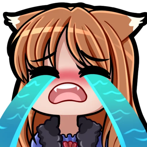 😭 Стикер «Holo, Холо» для Telegram