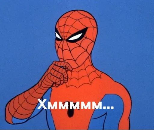 🤔 Стикер «MEME SPIDER MAN 1967» для Telegram