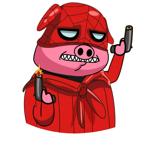 🔫 Стикер «Spider pig» для Telegram