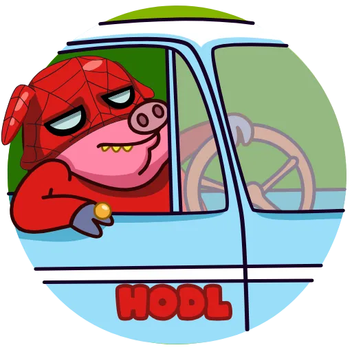 Стикерпак Spider pig для Telegram