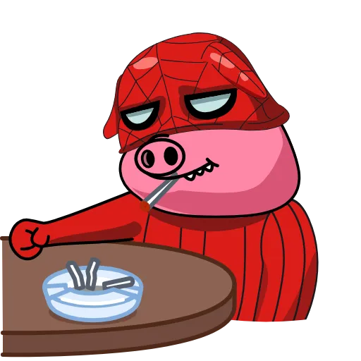 🚬 Стикер «Spider pig» для Telegram