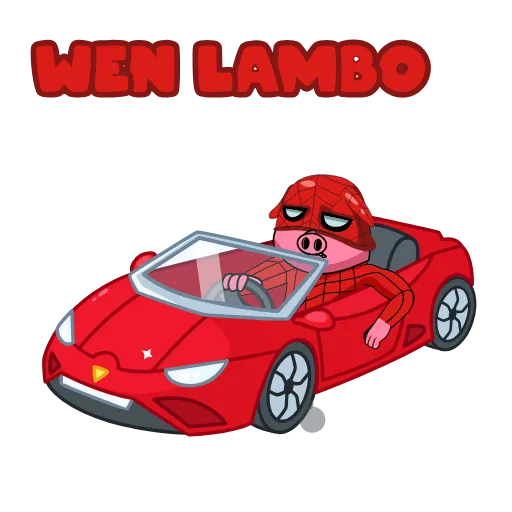🚗 Стикер «Spider pig» для Telegram