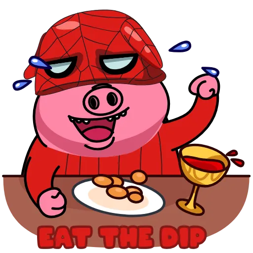 😋 Стикер «Spider pig» для Telegram