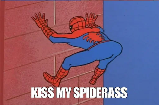 😽 Стикер «Spider poxuy» для Telegram