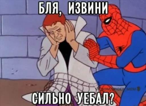 🙀 Стикер «Spider poxuy» для Telegram