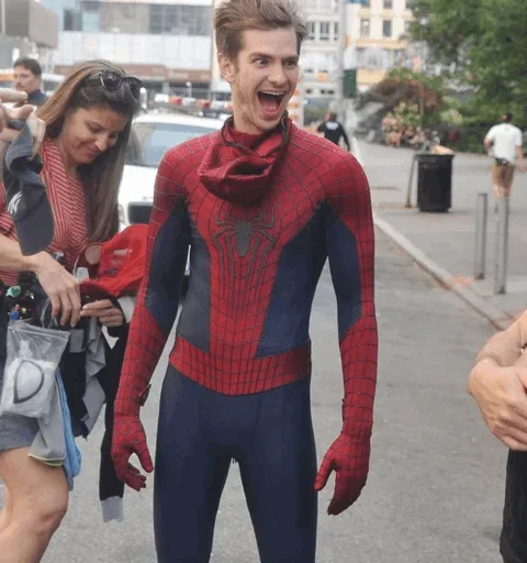 😀 Стикер «Spiderman Andrew Garfield» для Telegram