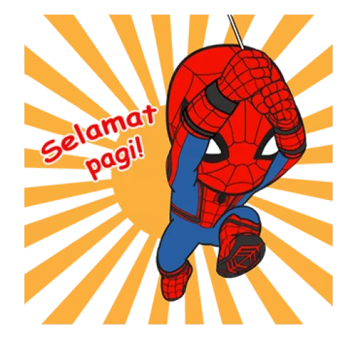 😴 Стикер «spiderman» для Telegram