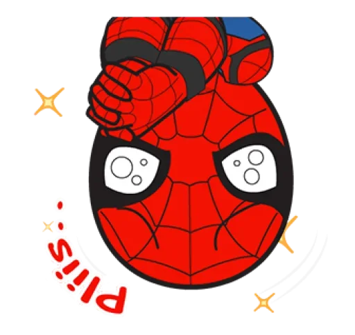 🥺 Стикер «spiderman» для Telegram