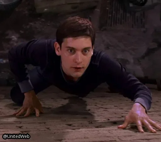 🕷 Стикер «Spiderman Tobey Maguire» для Telegram