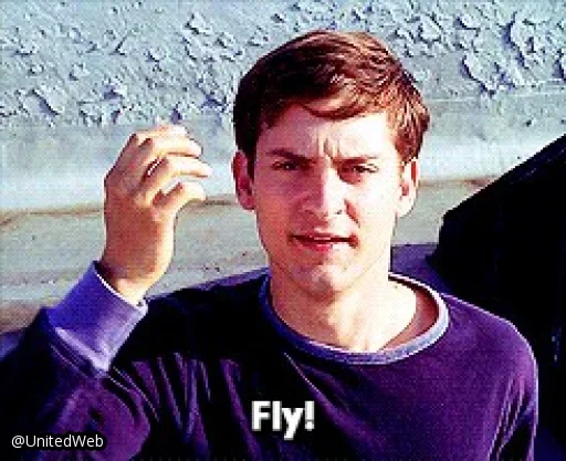 😐 Стикер «Spiderman Tobey Maguire» для Telegram