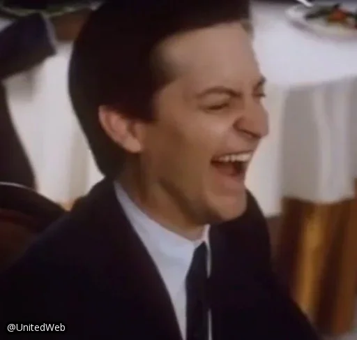 😂 Стикер «Spiderman Tobey Maguire» для Telegram