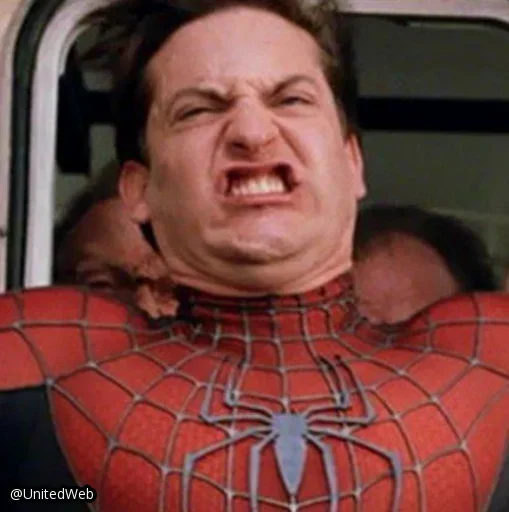 😬 Стикер «Spiderman Tobey Maguire» для Telegram