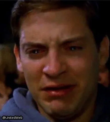 😫 Стикер «Spiderman Tobey Maguire» для Telegram