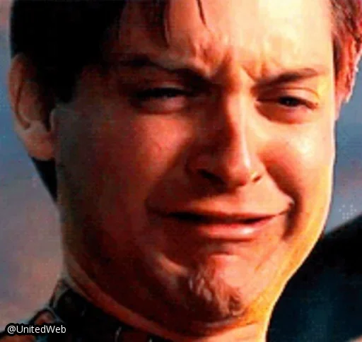 😖 Стикер «Spiderman Tobey Maguire» для Telegram
