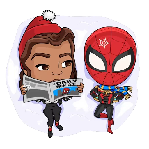 📰 Стикер «Spiderman and Dr Strange» для Telegram