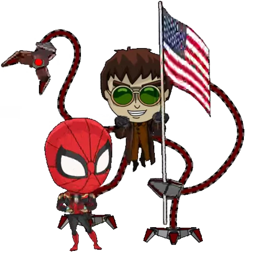 🇺🇸 Стикер «Spiderman and Dr Strange» для Telegram