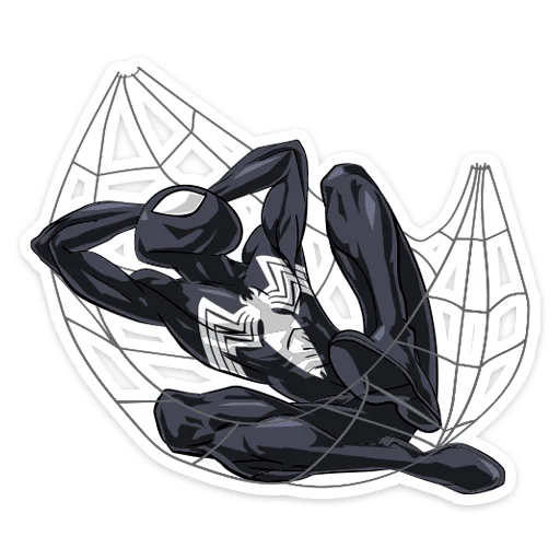 😴 Стикер «Человек-Паук. Костюм Симбиот» для Telegram