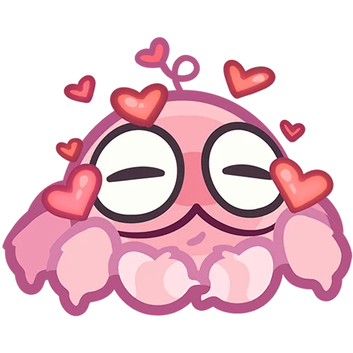 🥰 Стикер «Паучок Пряник» для Telegram