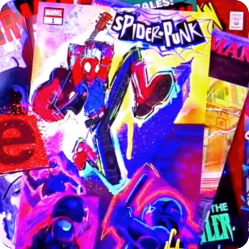 🔴 Стикер «Spider Punk» для Telegram