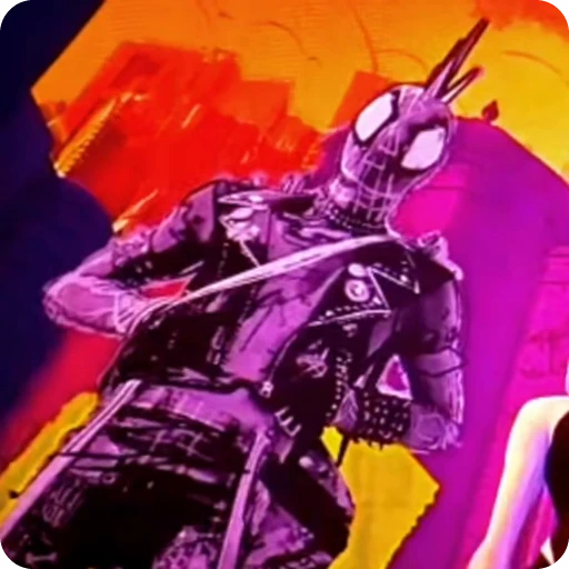 🔴 Стикер «Spider Punk» для Telegram