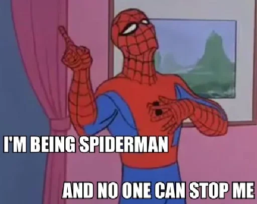 🚷 Стикер «Spidey» для Telegram