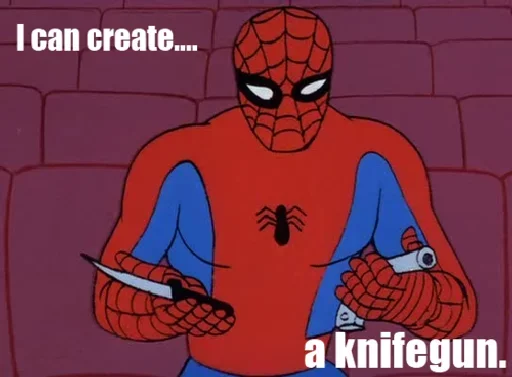 🔪 Стикер «Spidey» для Telegram