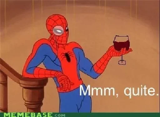 🍷 Стикер «Spidey» для Telegram