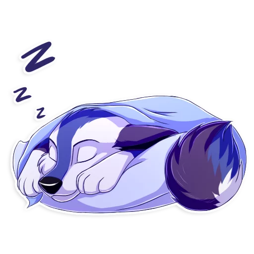 😴 Стикер «SpidyTheWolfy» для Telegram