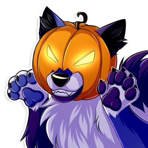 🎃 Стикер «SpidyTheWolfy» для Telegram